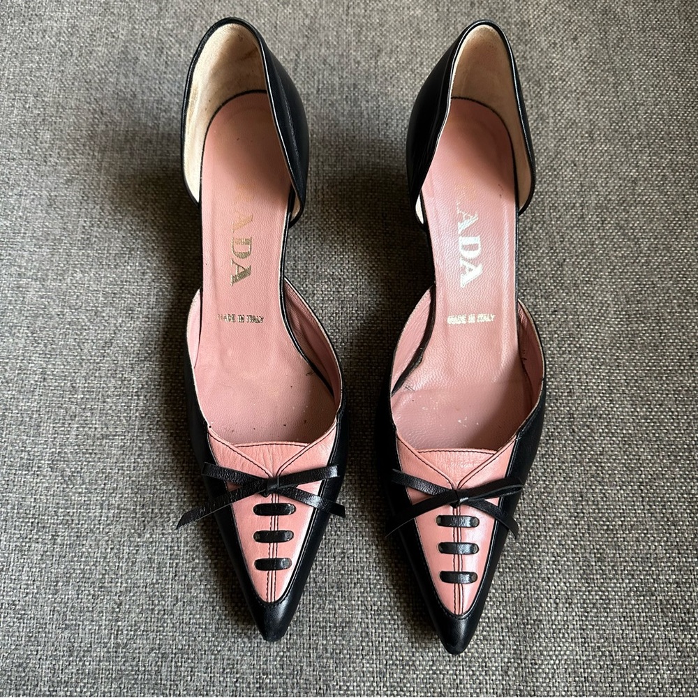 Vintage Prada pink corset heels - Picture 2 of 9